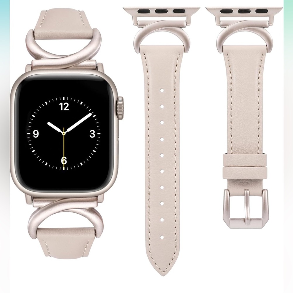 Minyee Leather Straps Compatible with Apple Watch Band for Women